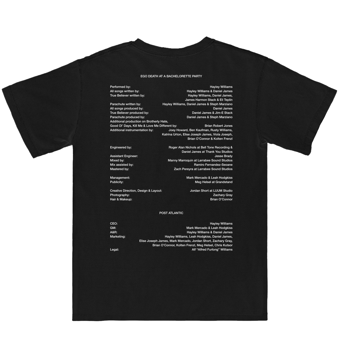 Credits - Black T-shirt