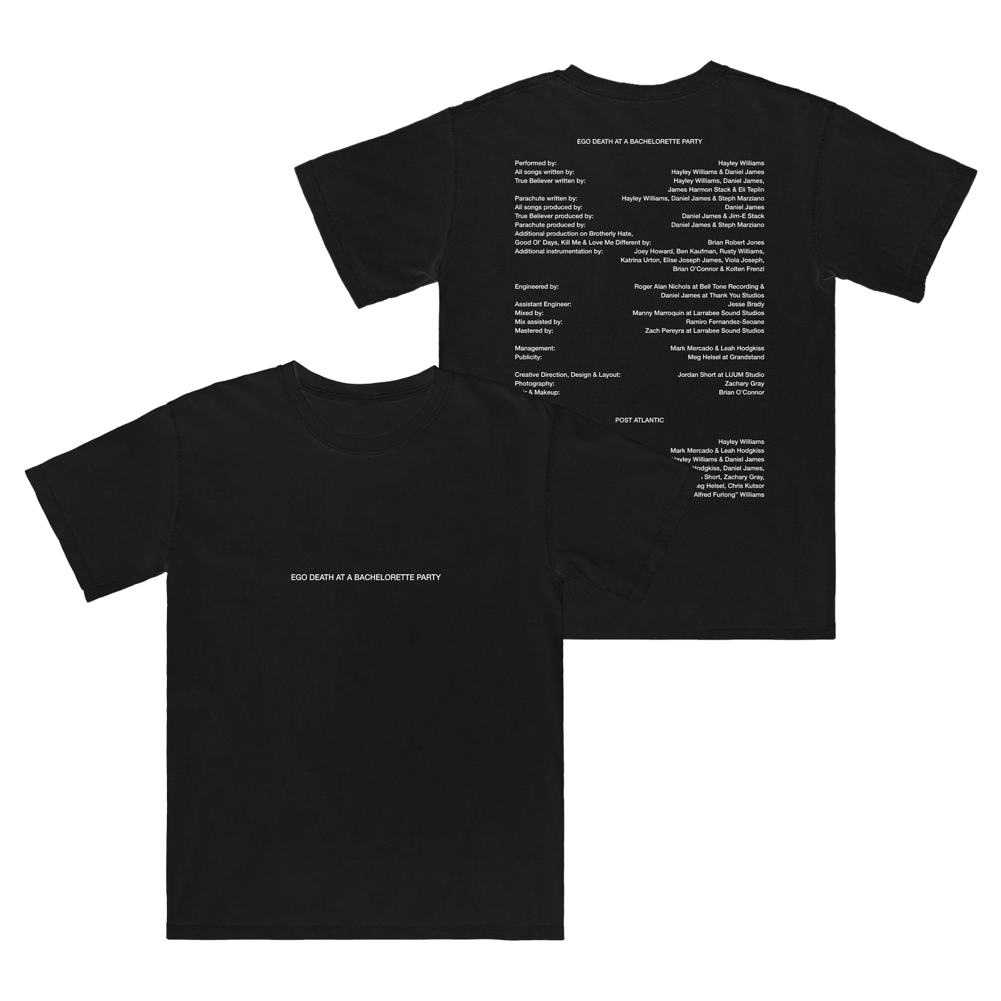 Credits - ブラックTシャツ
