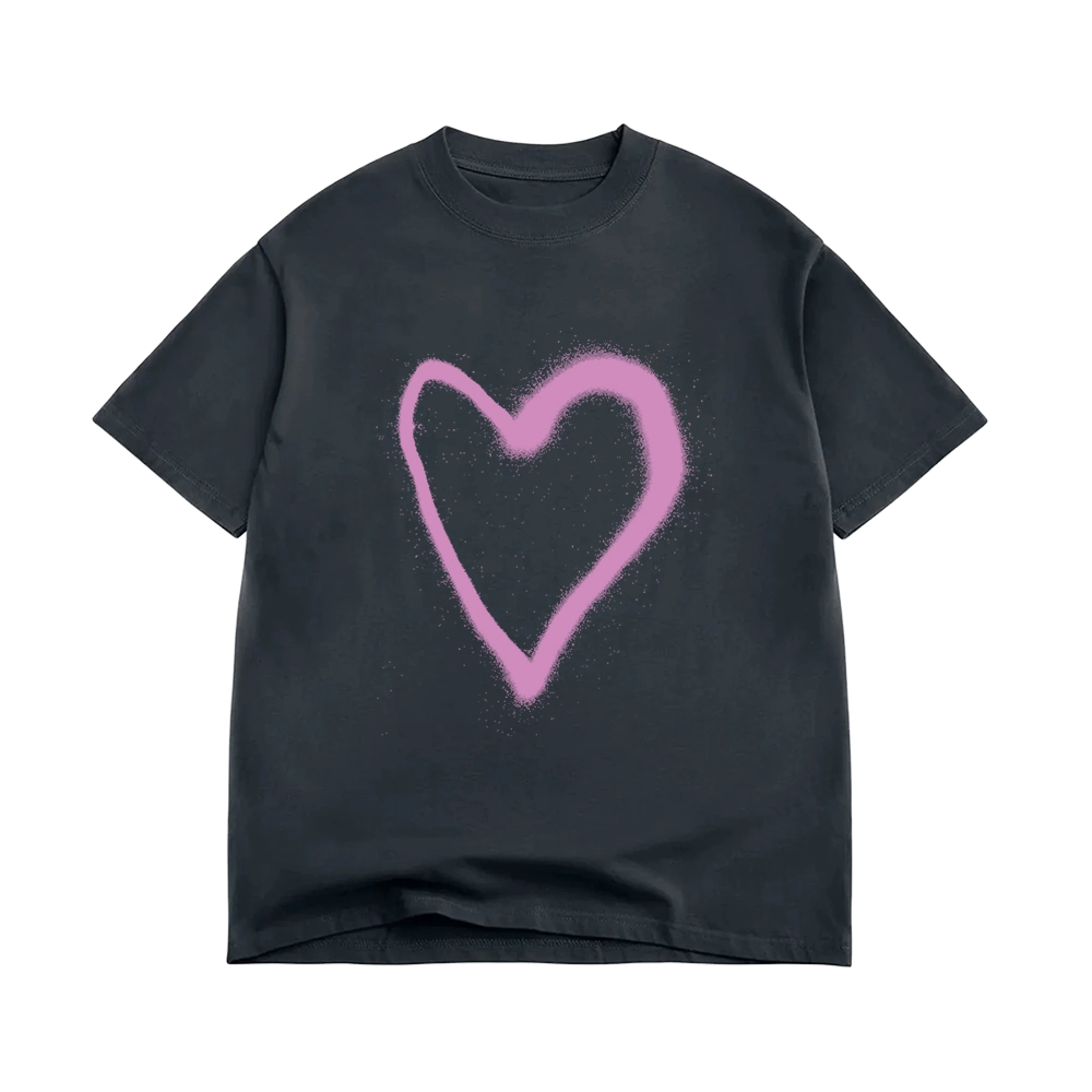 ハートペイントTシャツ