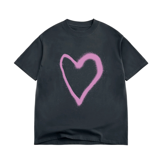 ハートペイントTシャツ
